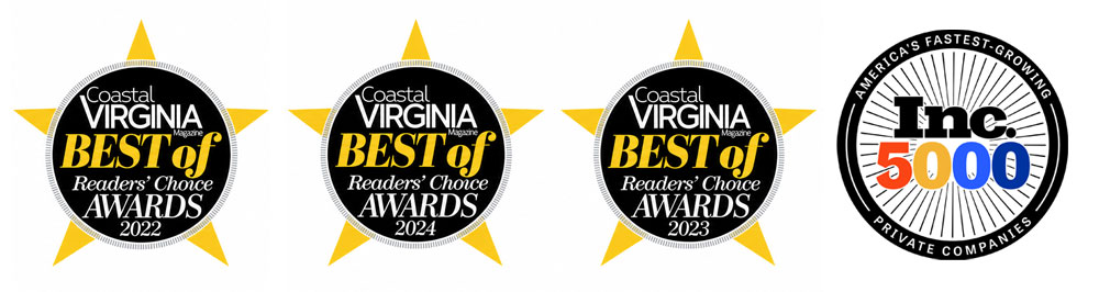 Best of readers Awards and Inc 5000 logos